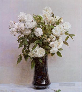  Rose Pintura - Pintor de flores Fairy Roses Henri Fantin Latour